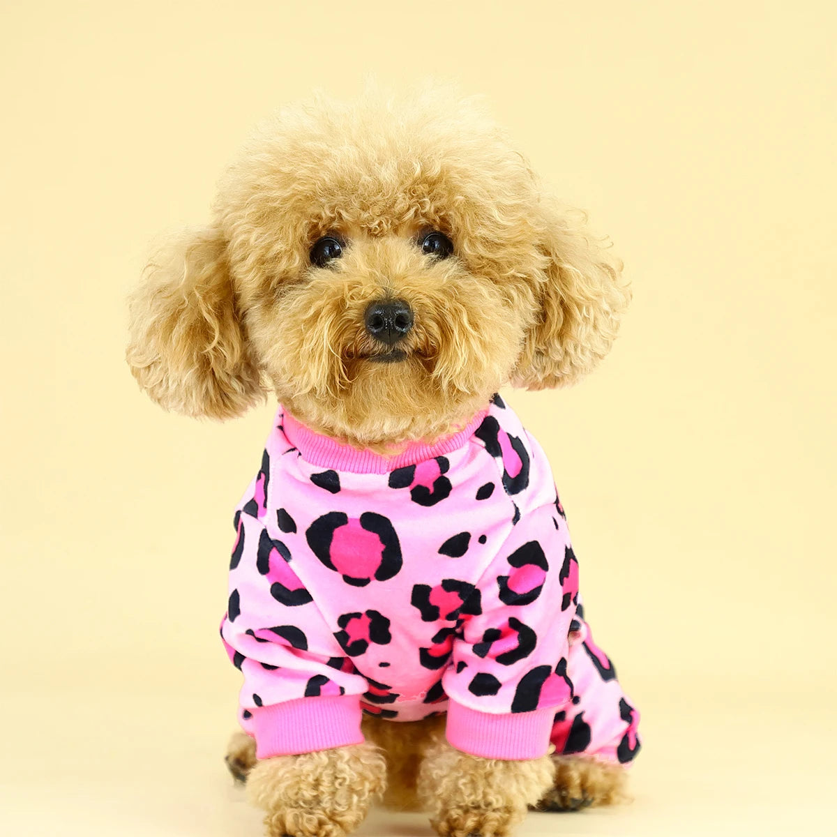 Leopard Dog Pajamas: Ultra-Soft 4-Legged Sleepwear for Small, Medium & Large Dogs - Global Pet Fashion Hit!