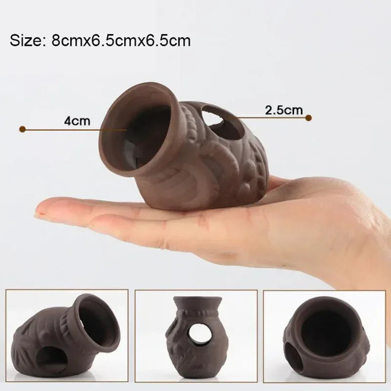 Quality Ceramic Aquarium Decor Fish Shrimps Shelter House Pottery Scorpion House Canister Simulation Stone Fish Tank Decoration