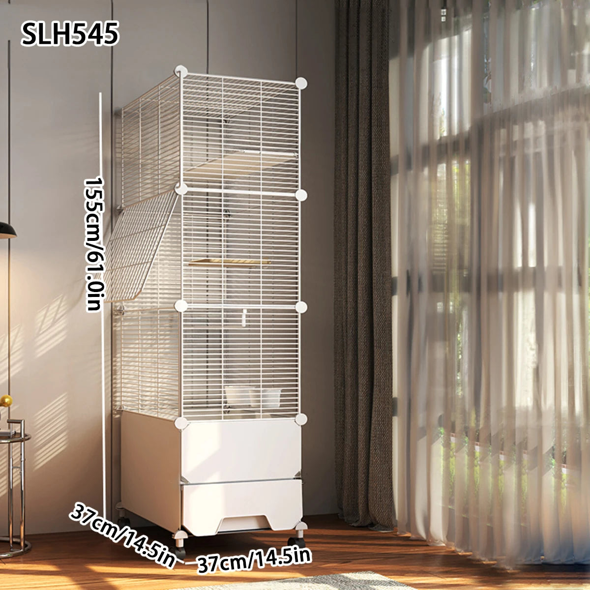 Bird Cage Parrot Cage Extra Large Household Winter House Large Black Phoenix Budgerigar Special Splash-Proof Breeding Cage