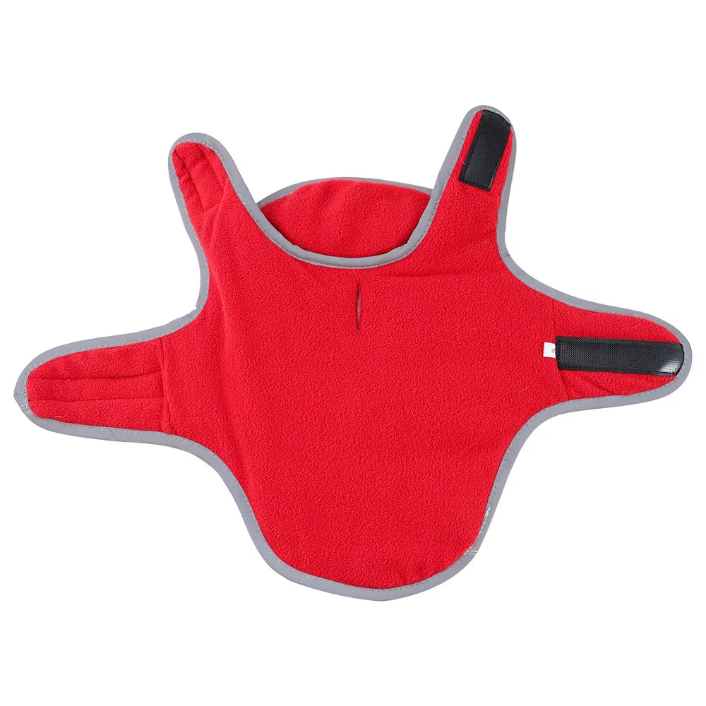 Reversible Dog Coat For Winter Fleece Warm Puppy Jacket With Leash Hole Waterproof Pets Jacket For Small Medium Dogs Chihuahua