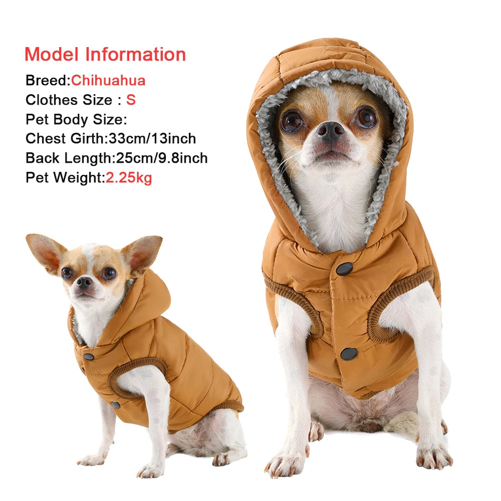 Warm Cats Hoodie Coat For Small Medium Cats Dog Winter Cozy Fleece Puppy Kitten Jacket Clothes Windproof Pet Pug Sphynx Costume - Play Paws Toys