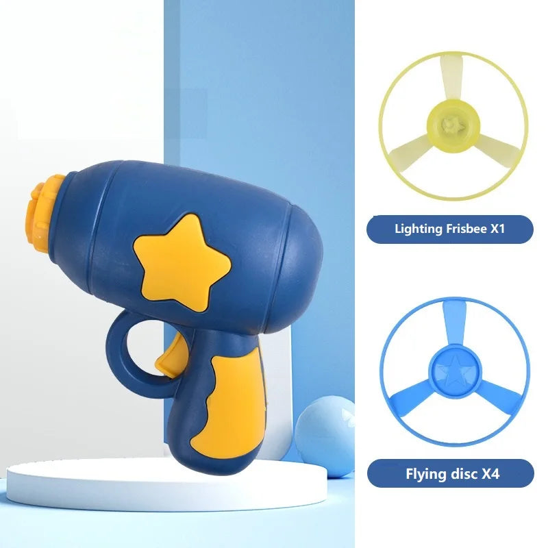 Interactive Launch Pet Training Toy for Kitten Funny Cat Toy Mini Flying Disc Shooting Gun Chasing Games Cat Toys Pet Supplies