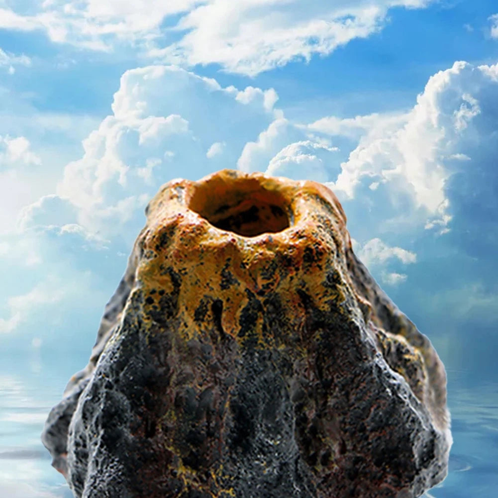 Aquarium Volcano Shape Air Bubble Stone Oxygen Pump Decoration Bubble Stone Tank Plate Air Pump Aquarium Fish Tank Decoration