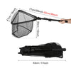 Folding Fishing Net with Aluminum Alloy Landing Net Non-Slip Gloves Storage Bag Fish Pliers Lip Gripper for Easy Catch & Release