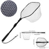 Retractable Landing Net Folding 1.9m/1.5m/1.3m Telescopic Fishing Net Outdoor Sea Mesh Portable Hand Dip Net For Carp Fly Fun