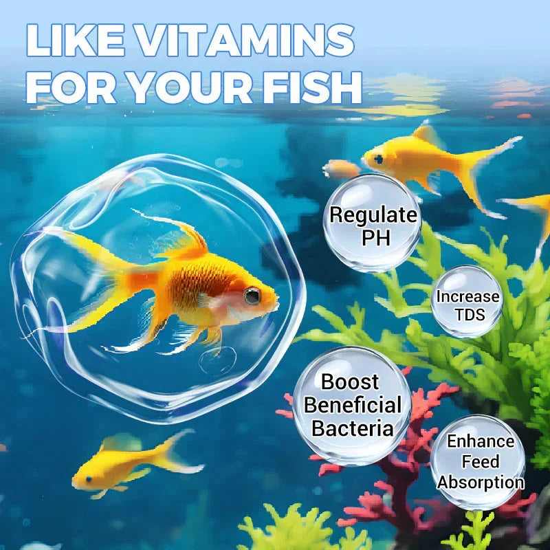 Water Purification Tablets Eco-Friendly Aquarium Water Purifier Fast-Acting Fish Tank Cleaning Solution Aquarium Water Clarifier