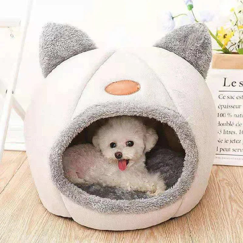 New Deep Sleep Comfort In Winter Cat Bed Iittle Mat Basket Small Dog House Products Pets Tent Cozy Cave Nest Indoor Cama Gato - Play Paws Toys