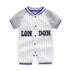 Baby jumpsuit summer thin baby robe short-sleeved cotton romper newborn baby clothes