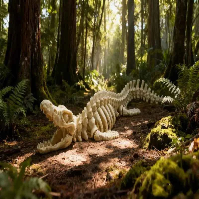 HOT! 1PCS Realistic Mosasaurus Skeleton Replica Aquarium Decoration Dinosaur Skeleton Model For Fish Tank Decoration