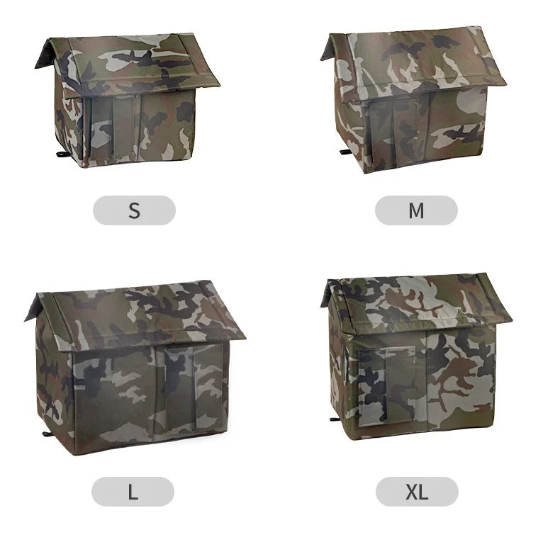 All Seasons Outdoor Rainproof Stray Cat Nest, Winter-Warm Closed House, Cold-Proof Cat House - Play Paws Toys