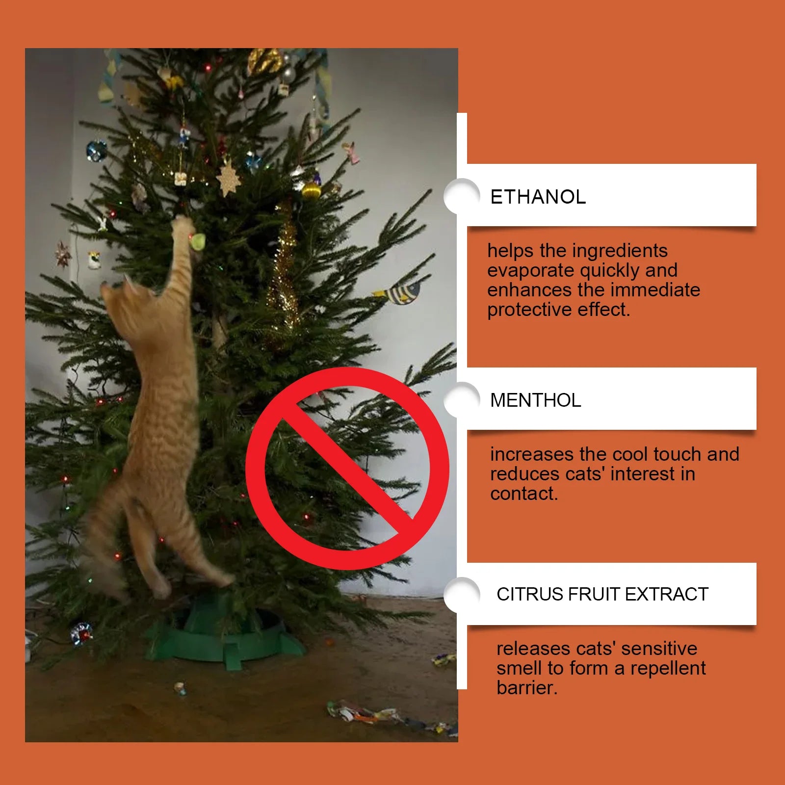 Car/Furniture-Specific Cat Deterrent Spray – Prevents Scratching & Inappropriate Urination, Protects Living Rooms & Bedrooms