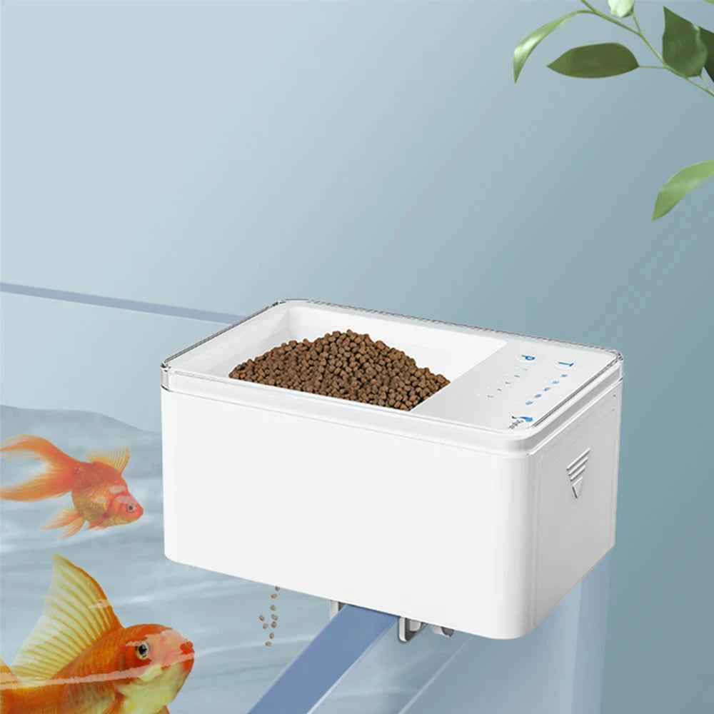 ZYfeeder intelligent fish feeder, timed and quantitative fish tank accessories, ornamental fish food dispenser