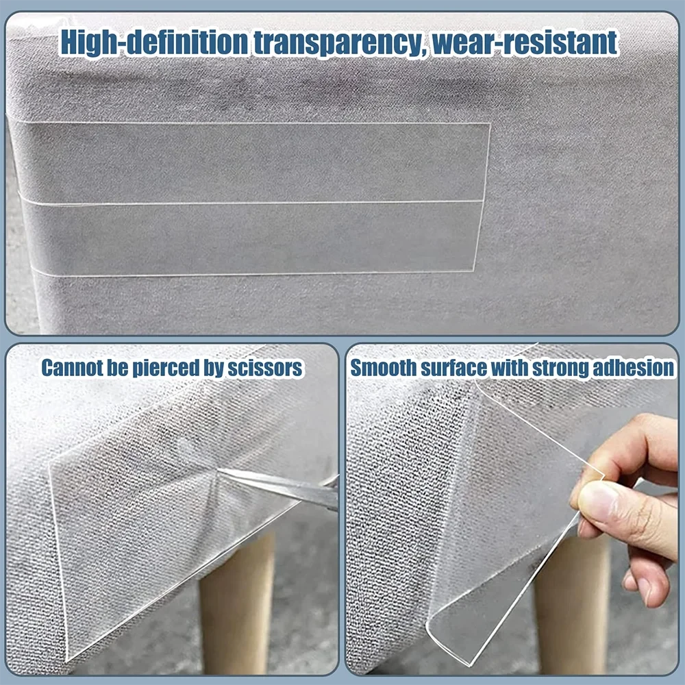 1 Roll Anti Cat Scratch Furniture Protector Tape Self-Adhesive PVC Transparent Tape Couch Guard Pads Stickers for Couch Sofa