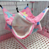 Double Layered Hamster Cage Sleeping Hammock Print Guinea Pig Clothes Bed Rodent Hammock Chinchilla Cage Little House