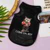 Pet Summer Tshirt Cute Cartoon Prints Vest Cats & Dogs Lightweight Mesh Breathable Clothes  Outdoor Pets Clothing