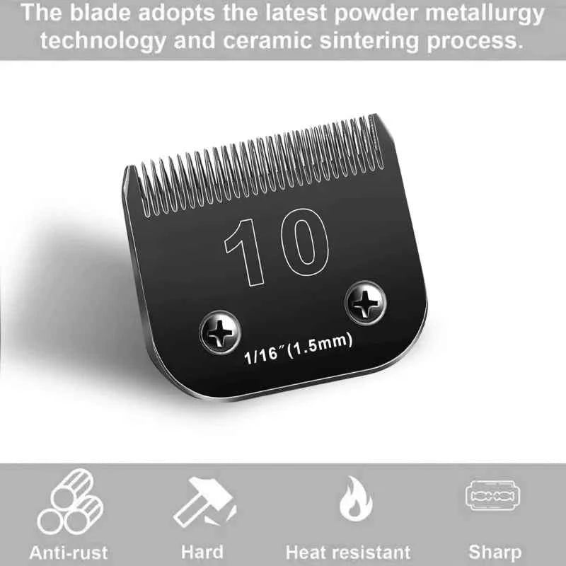 Black 7FC 5FC 4FC 3FC #10 #30 #40 5/8 Professional Dog Clipper A5 Blade Fit Most Andis & Oster Pet Clippers