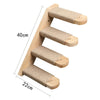 Wall-mounted Cat Climbing Frame 50cm Cat Climbing Ladder  Hammock  Activity Sisal Cat Grab Post Cat Pedal Indoor Cat House - Play Paws Toys