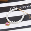 Adjustable Bling Neck Ornament Pearl Necklace Fashion Princess Accessory For Cat Kitten Small Dog Chihuahua Pet Supplies