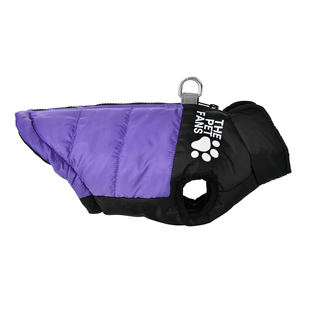 Warm Dog Coat for Small Medium Dogs Cat Autumn Winter Reflective Print Puppy Jacket Costume Chihuahua Pug Dachshund Pet Clothing