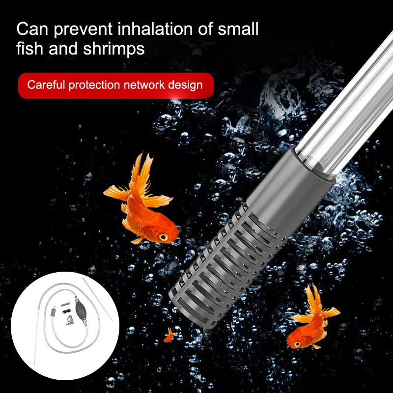 1Set Fish Tank Water Changer Aquarium Cleaner Manual Water Changer Handheld Vacuum Siphon Pump Cleaner Fish Tank Cleaning Tools