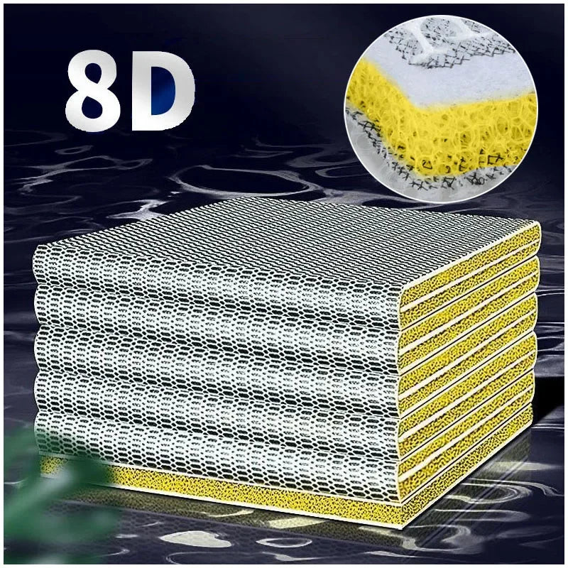 12D 8D Aquarium Filter Bio Sponge Fish Tank Filter Media No Glue Foam Cotton Skimmer Aquarium Accessories Water Filtration