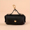 Portable Dog Waste Bag Dispenser With Leather Clip - Durable Polyester