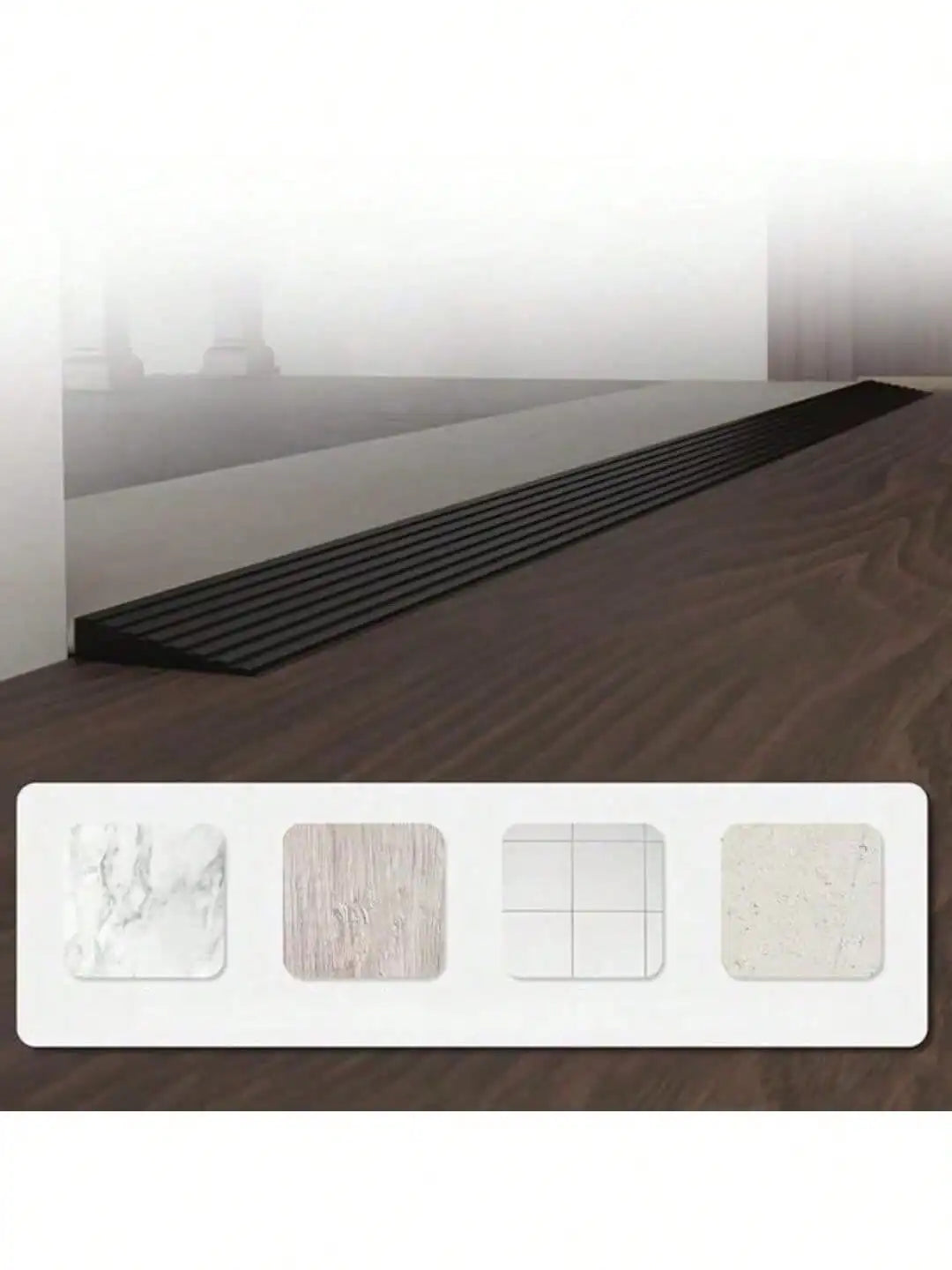 1PC 0.9M Multi Purpose Ramp Mat Door Threshold Ramp Self Adhesive Durable Non Slip Suitable for Robotic Vacuums Home Accessories