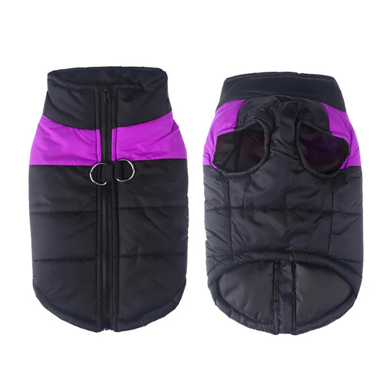 Warm Winter Dog Clothes Large Small Medium Dogs Outdoor Walking Windproof Pet Jacket Soft Pets Coat Lightweight Labrador Outfits
