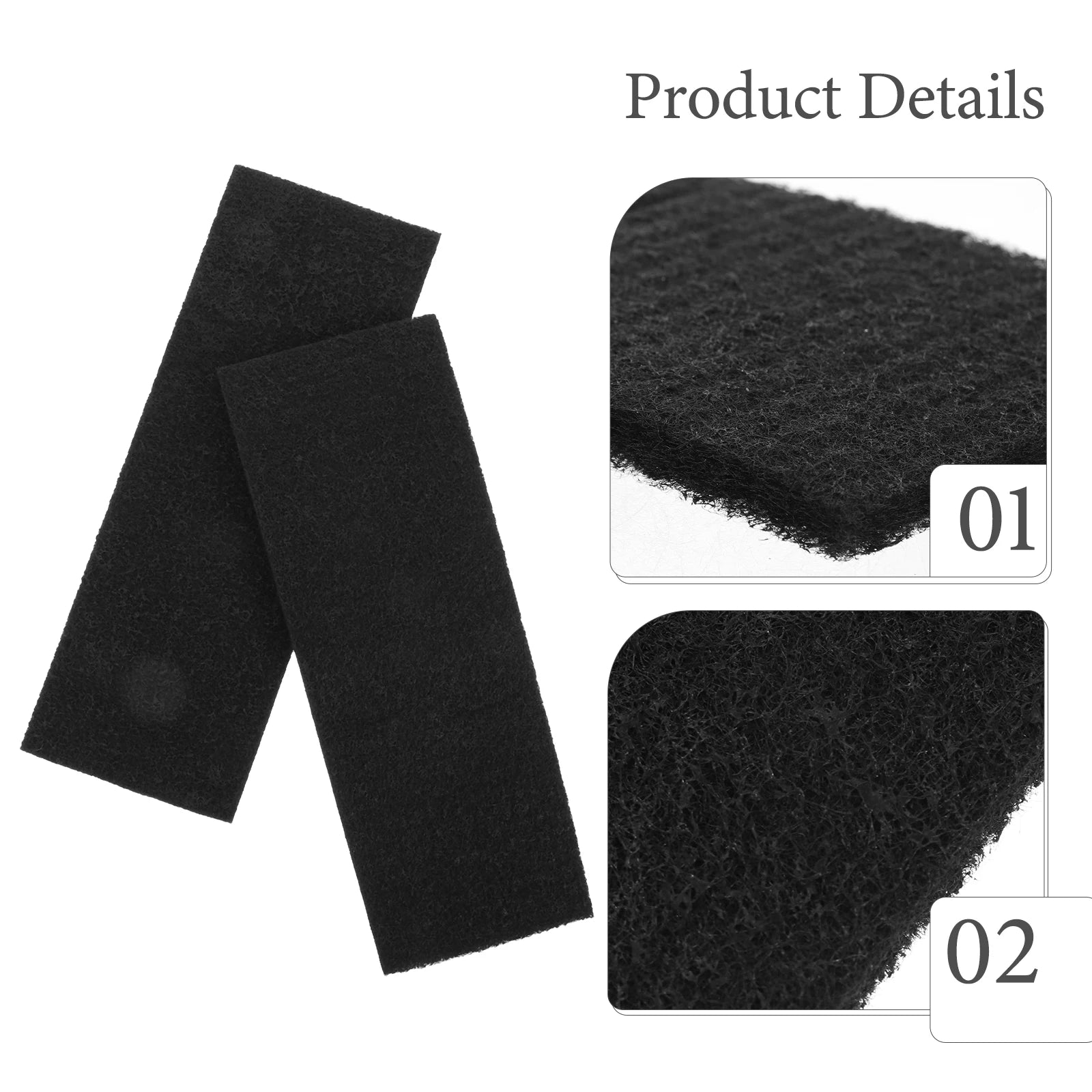 2pcs Pet Cat Litter Box Filter Activated Carbon Filters Cat Litter Boxes Charcoal Filter Automatic Charcoal Filters For Cats