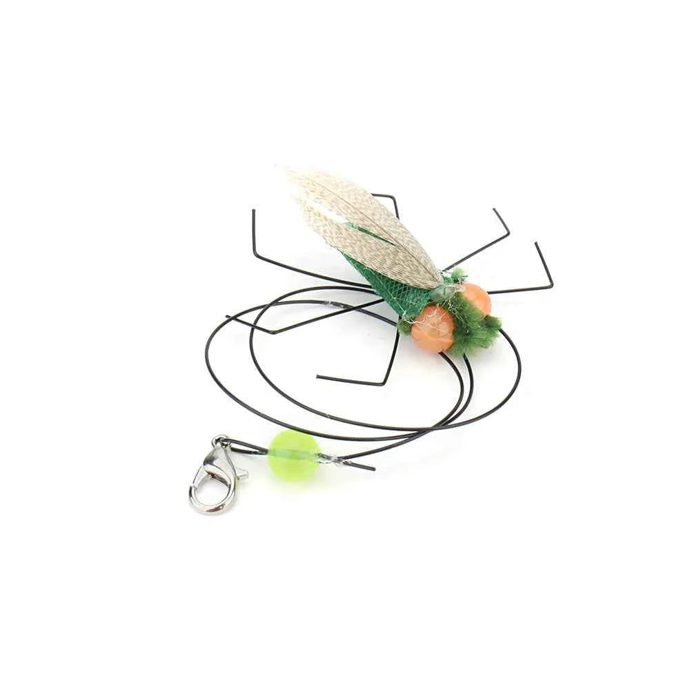 5pcs Simulation Small Flying Insects Replacement Accessories for Cat Teasers Toys Kitten Feather Toys Pet Supplies