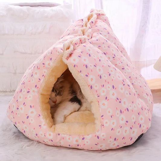 Cats Bed Winter Warm Pet Supplies Basket Houses Accessories All Accessory Dog Mat Cushions Kitten Things Puppy Goods Beds House - Play Paws Toys