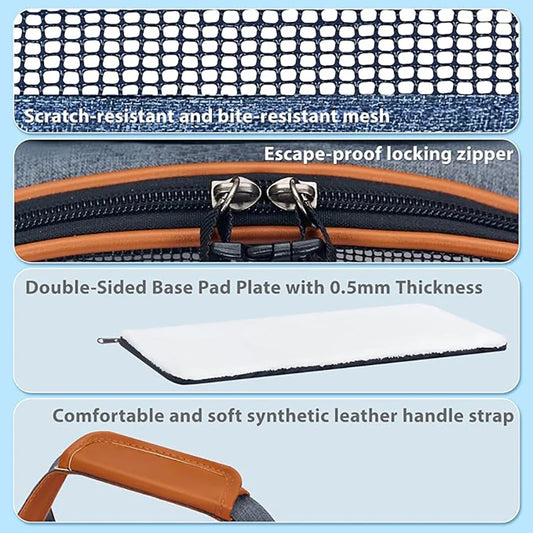 Dog Pet Carrier Bag Anti-Collapse Design Multiple Storage Pockets Cat Travel Handbag for Medium Cats, Puppy, Rabbits and Other S - Play Paws Toys