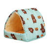 Cute Cartoon Rabbit Squirrel Mini Cage Guinea Pig Nest Small Animal Mice Rat Pet Sleeping Bed Hamster House Winter Warm Soft Mat