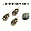 Complete Carp Fishing Feeder Kit - High-Speed Bait Launcher with Mold