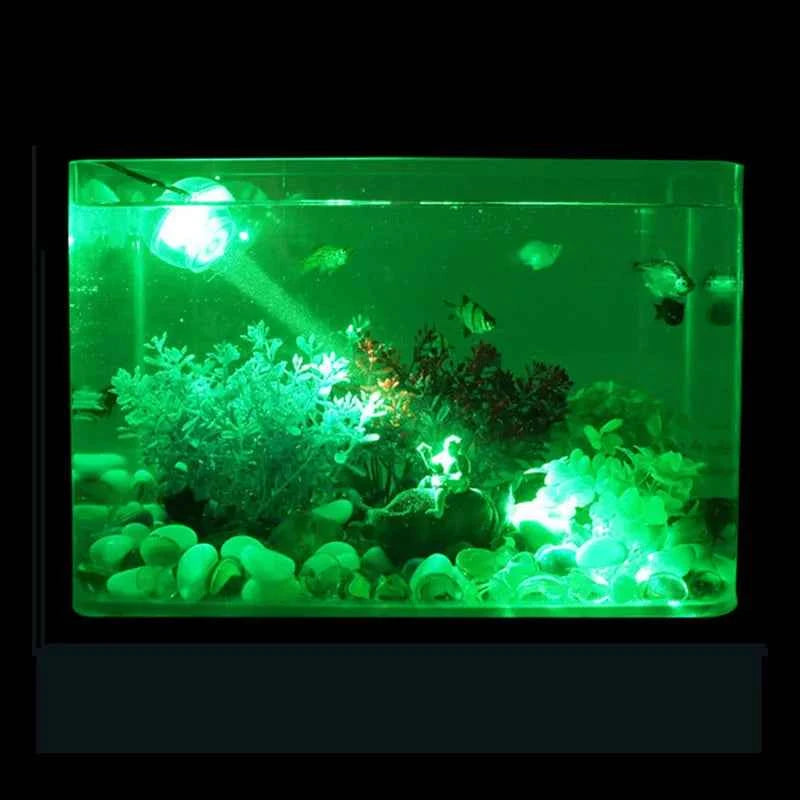 Fish Tank Led Spotlight Submersible Lights Ornamental Tropical Fish Lighting Mini Colorful Waterproof Night Lights Spotlights