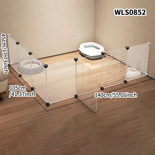 Pet Fence Kitten Isolation Door Dog Cage Kitten Guardrail Iron Small Size Dogs Teddy Indoor Kennel Home Rabbit Fence Cat Cage - Play Paws Toys