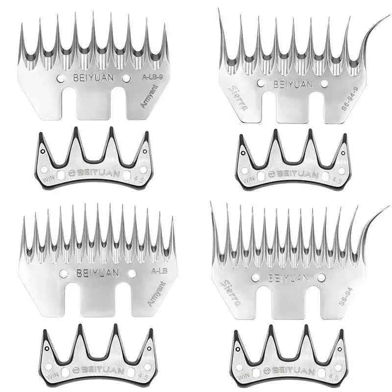 Stainless Steel Wool Scissors Sheep/goats Shears Convex Comb Cutter Shearing Clipper 4/9/13 Tooth Straight/curved Wool Blade