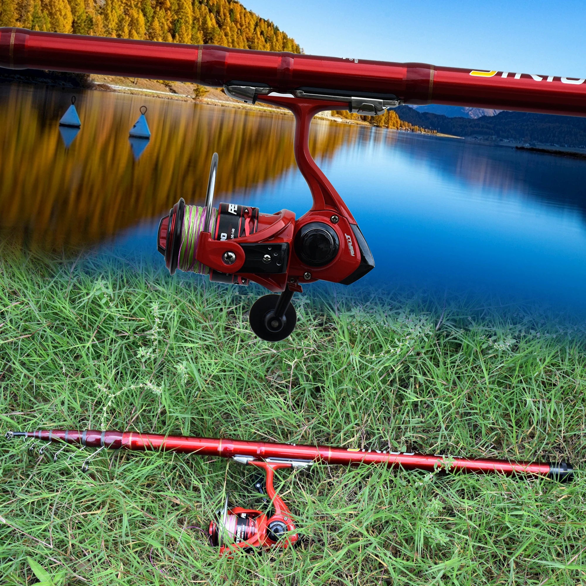 BIUTIFU Telescopic Bolognese Fishing Rods 4.0/4.5/5/6.0/6.5m T800 Carbon Travel UltraLight Spinning Float Outdoor 30g Trout Pole