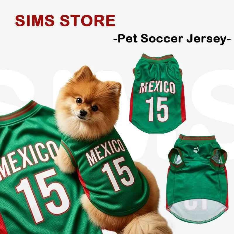 Cat Dog 2026 Soccer Football Breathable Mesh Jersey Dog Jersey Thin Cool Summer Pet Clothes T Shirt Puppy Soft Quick Dry Vest