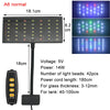 USB Aquarium LED Light Full Spectrum Aquatic Plant Grow Lamp Fish Tank Adjustable Brightness Dimmable Timed 360° rotatable Light