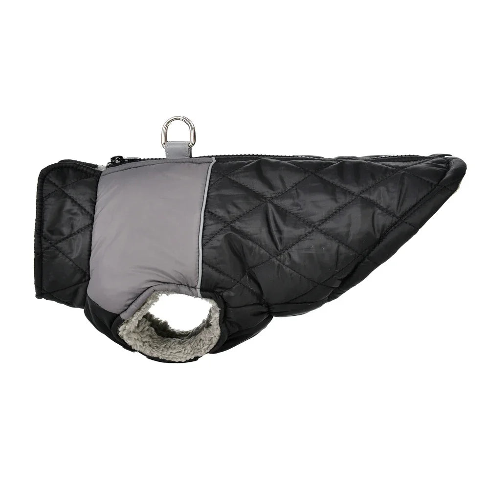 Fleece Warm Dog Clothes For Small Medium Dogs Cats Winter Elasticity Windproof With D-ring Puppy Jacket Chihuahua Pet Costume