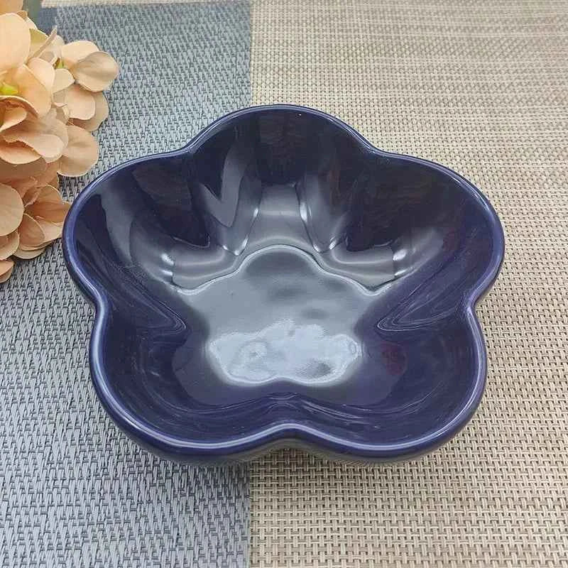 Ceramic Extra Wide Raised Cats Food Bowl,Elevated Pets Bowls Anti-Vomiting Cat Feeder Whisker Stress-Free Cat Feeder Bowls 5.1''
