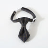 Pet Accessories for Dogs Cats Bowtie British Style Puppy Plaid Tie Breakaway Bowknot Collar for Small Dog Cat Gentleman Costume - Play Paws Toys