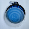 Foldable Silicone Dog Food Water Basin with Bowl Lips for Pets Outdoor Travel,Portable with Hooks for Pet Supplies, Feeding Bowl