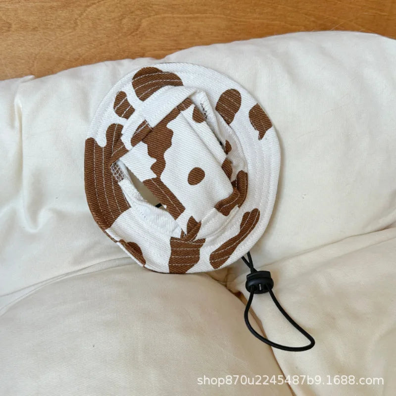 Pet Hat Cat Bucket Hat Dog Sun Hat Pet Accessories Suitable for Small and Medium Dogs and Cats