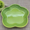 14cm Plum Blossom Small Plate Sauce Plates French Cool Color Cake Dish Gradual Spit Bone Dishs Tableware Ceramic Dessert
