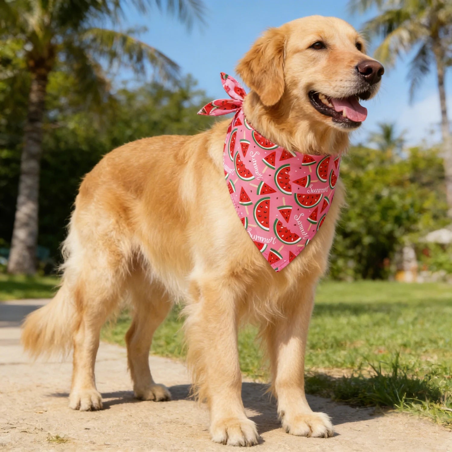 Sucado Dog Bandana Fruit Floral Spring Washable Soft Doggy Scarf Kerchief Summer Adjustable for Small Medium Large Dogs Pets