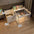 Pet dog enclosure Home House kennel Indoor small dog Teddy fence isolation door with toilet area dog cage