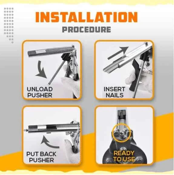 Type M Nail Ring Pliers Animal Cage Hog Ring Pliers Tool and 600pcs M Clips Staples Chicken Mesh Cage Wire Fencing Caged Clamp