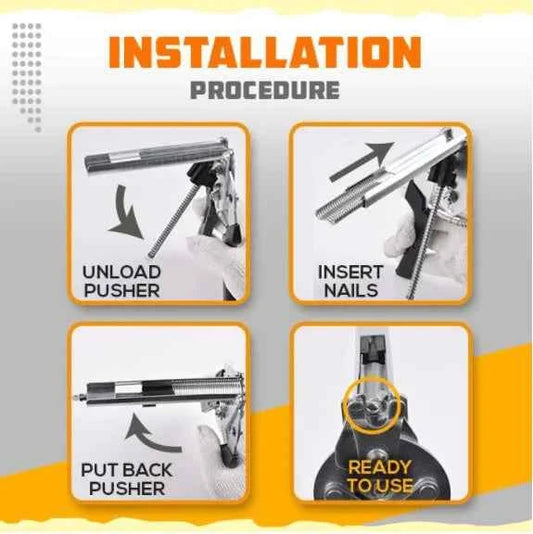 Type M Nail Ring Pliers Animal Cage Hog Ring Pliers Tool and 600pcs M Clips Staples Chicken Mesh Cage Wire Fencing Caged Clamp